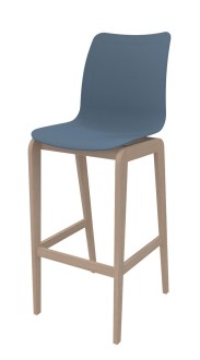 Siège haut Adell - coque résine de synthèse 